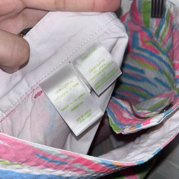 Lilly Pulitzer Womens Buttercup Floral Tropical Scallop Shorts Size 2 Preppy - Picture 8 of 9